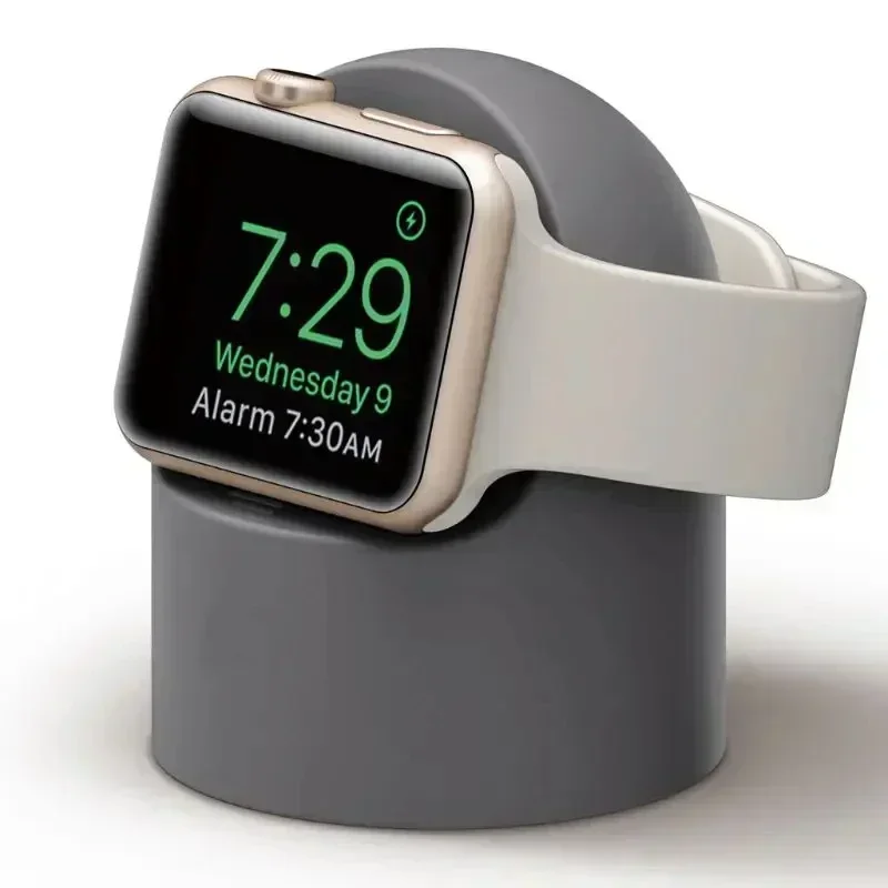 For Apple Watch Charger Stand iWatch Ultra/8/SE2/7/6/SE/4/3 49mm/45mm/44mm/42mm/41mm/40mm/38mm Durable Silicone Nightstand Mode
