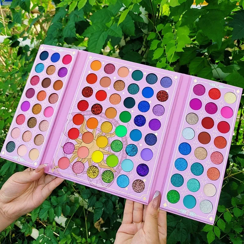 Christmas 96 Colors Eye Shadow Plate Shimmer Matte Sequin Eyeshadow Colorful Stage Ball Dedicated Neon Eyeshadow Palette Make Up