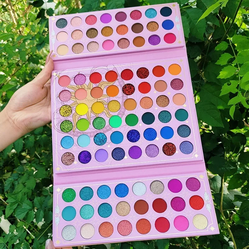 Christmas 96 Colors Eye Shadow Plate Shimmer Matte Sequin Eyeshadow Colorful Stage Ball Dedicated Neon Eyeshadow Palette Make Up