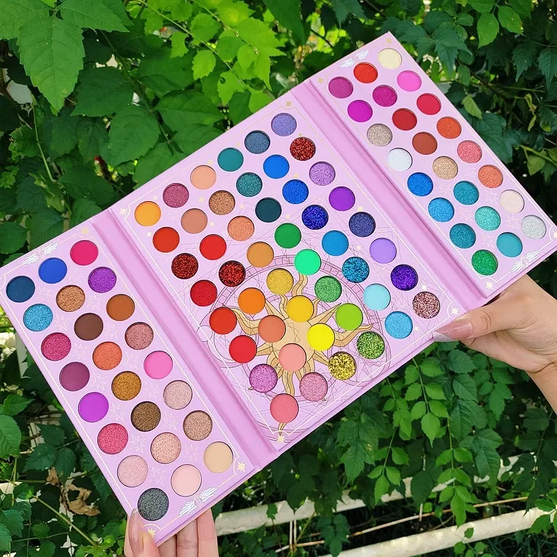 Christmas 96 Colors Eye Shadow Plate Shimmer Matte Sequin Eyeshadow Colorful Stage Ball Dedicated Neon Eyeshadow Palette Make Up