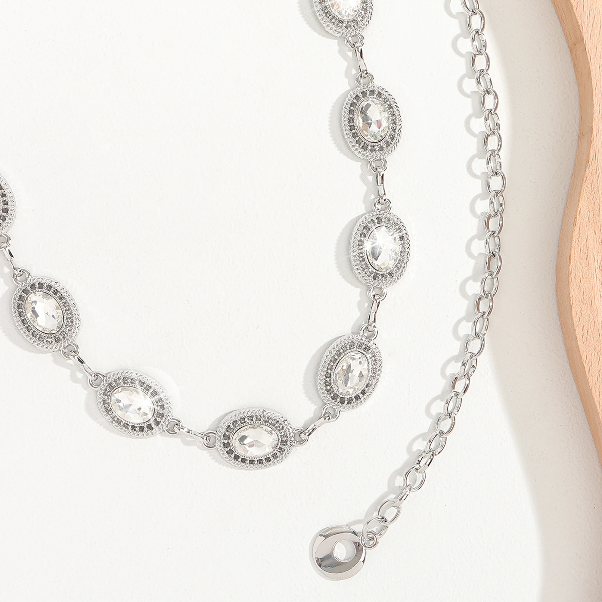 The new diamond-encrusted premium chain metal accessory goes stylish with dress pants waist chain