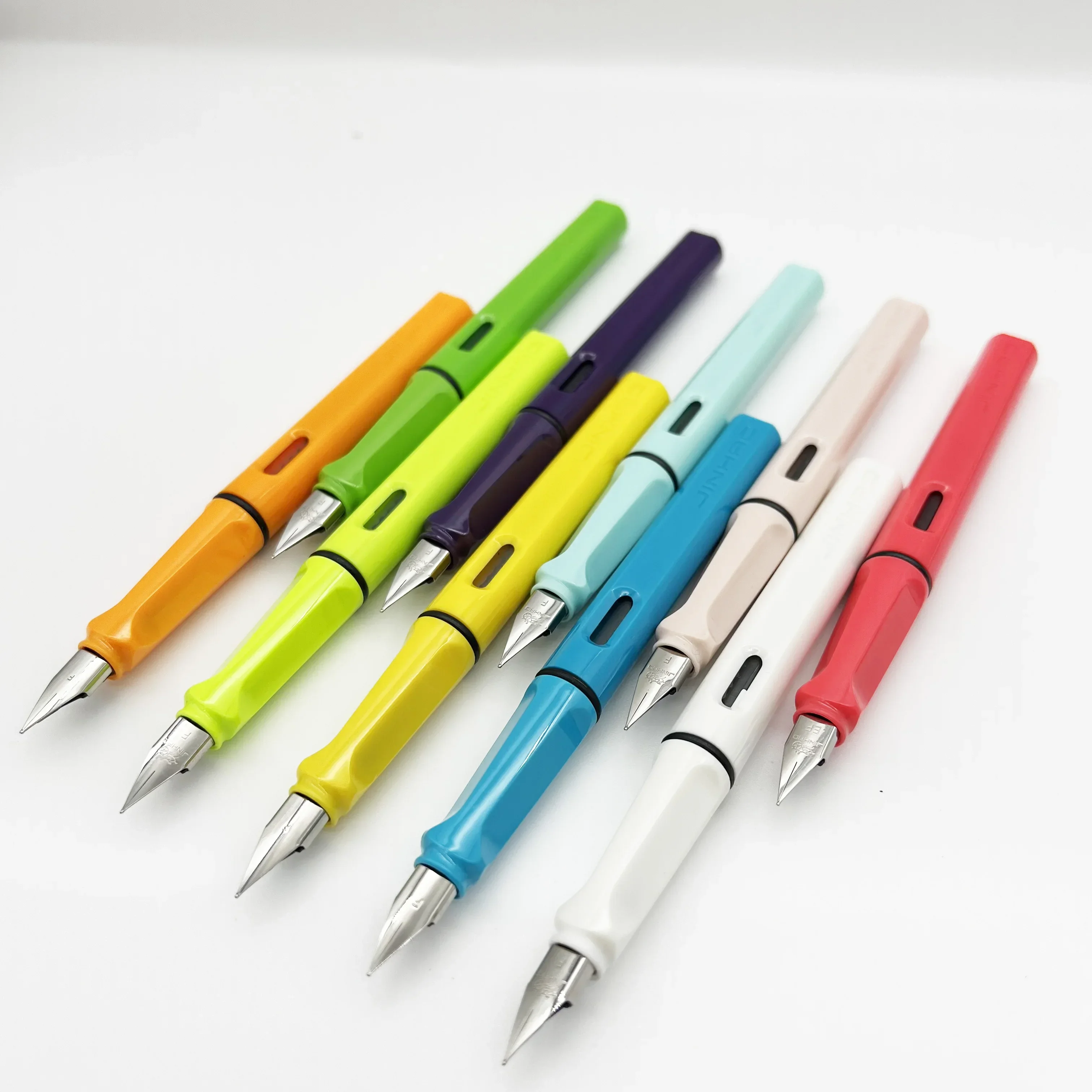 Jinhao 619 Fountain Pen Colorful Luxury F EF Nib Writing Ink Pen High Quality Calligraphy Pens Stationery School Office Supplies