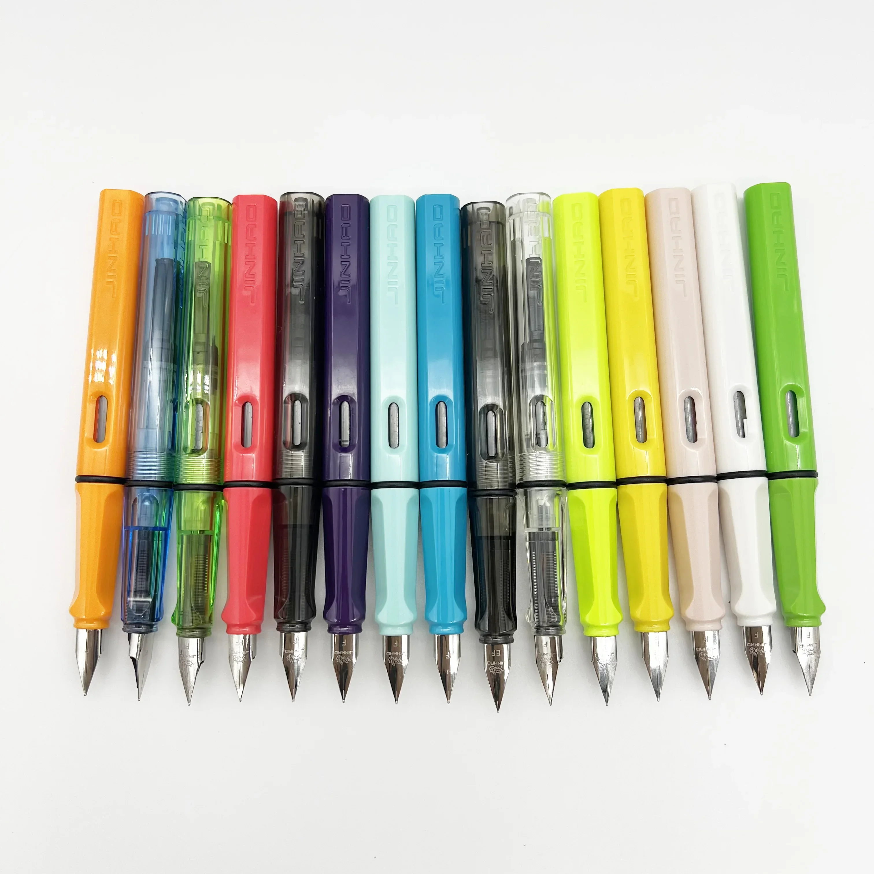 Jinhao 619 Fountain Pen Colorful Luxury F EF Nib Writing Ink Pen High Quality Calligraphy Pens Stationery School Office Supplies