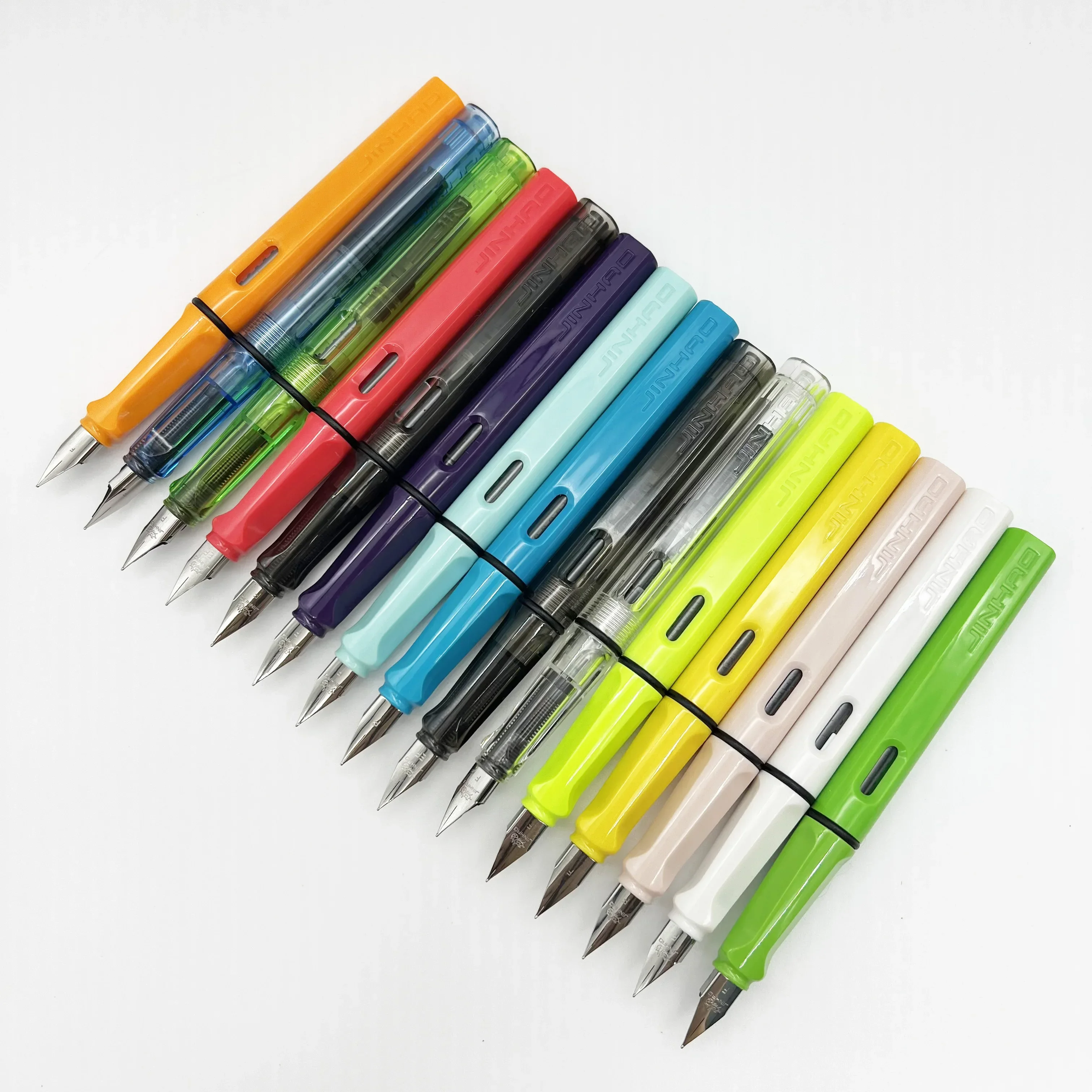 Jinhao 619 Fountain Pen Colorful Luxury F EF Nib Writing Ink Pen High Quality Calligraphy Pens Stationery School Office Supplies