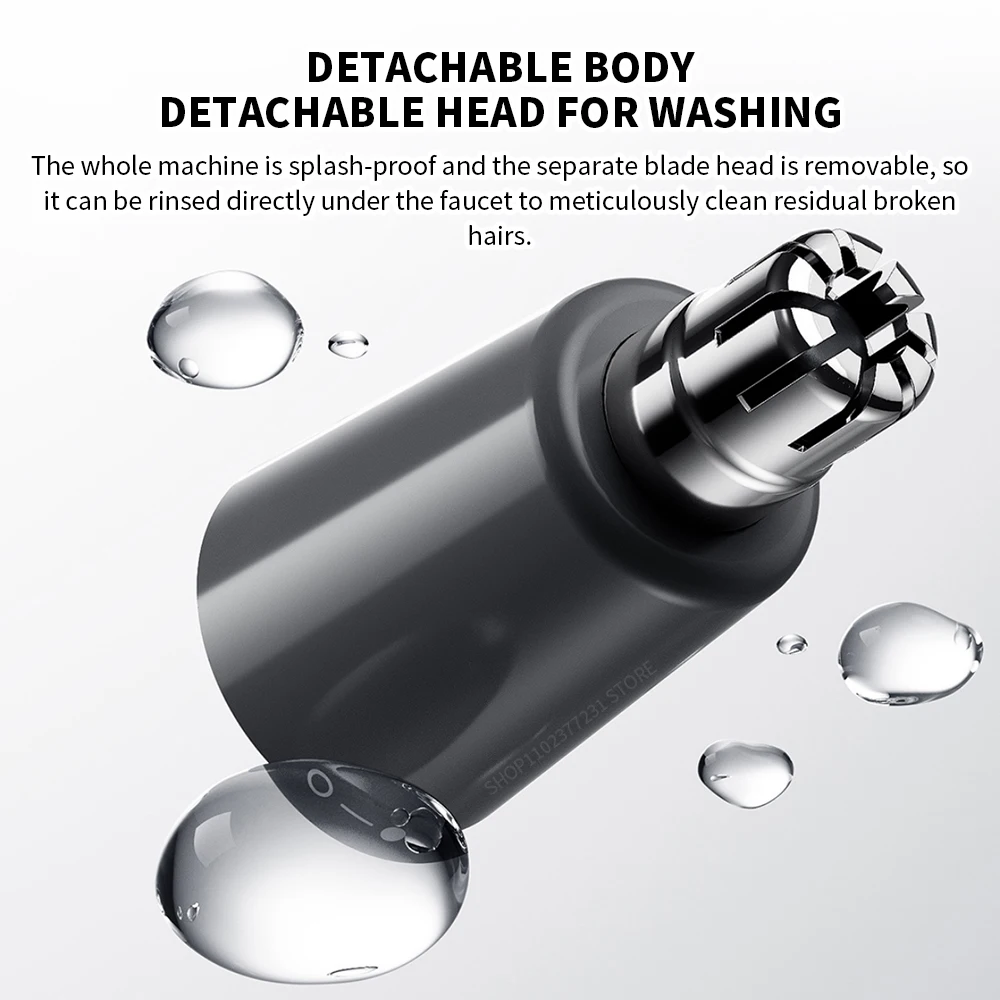 Original NEW MIJIA Electric Nose Hair Trimmer Portable Nose Ears Hair Eyebrow Trimmer for Men Rechargeable Painless Clipper