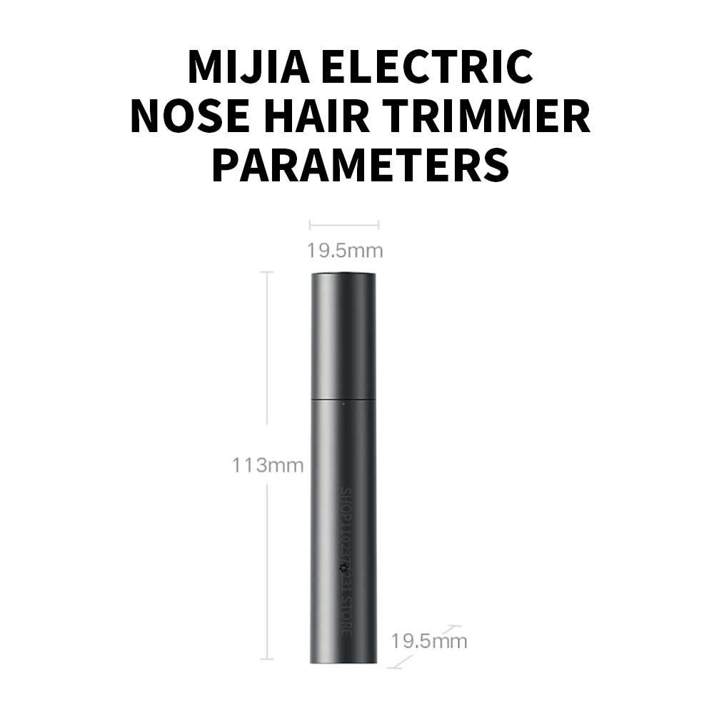 Original NEW MIJIA Electric Nose Hair Trimmer Portable Nose Ears Hair Eyebrow Trimmer for Men Rechargeable Painless Clipper