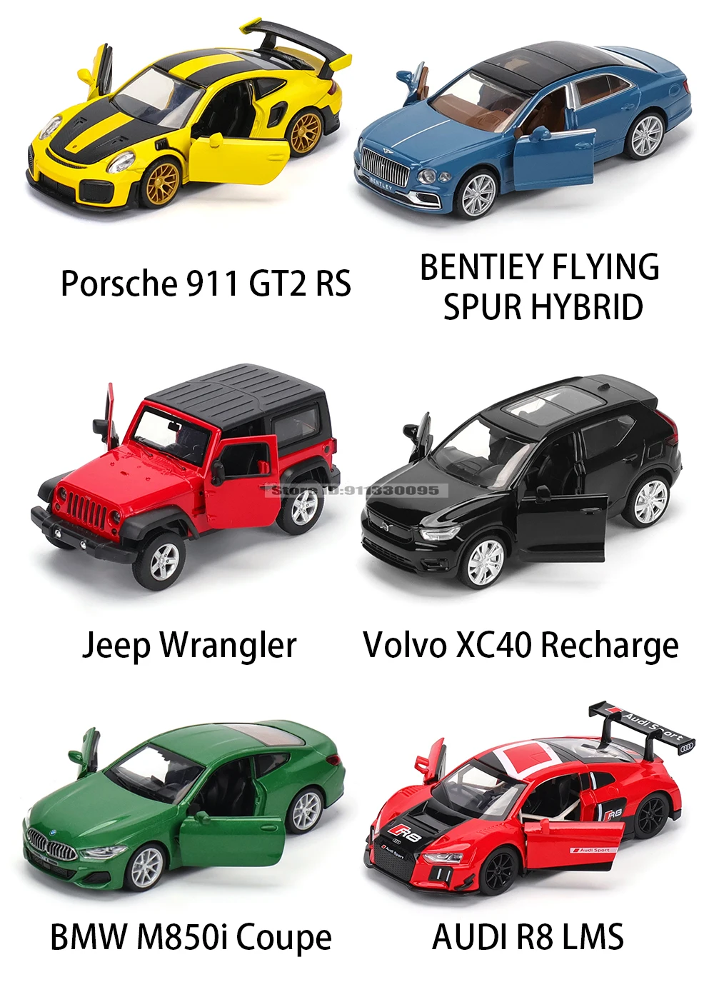 MSZ 1:32 Porsche Carrera GT 911 GT3 RS Audi BMW Nissan car mold die-casting decoration series toy tools gift Alloy manufacturing