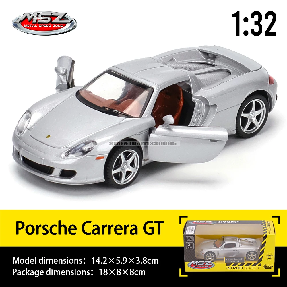MSZ 1:32 Porsche Carrera GT 911 GT3 RS Audi BMW Nissan car mold die-casting decoration series toy tools gift Alloy manufacturing