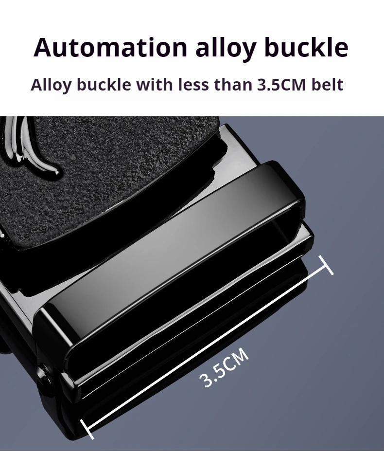 Men's Ratchet Belt Automatic Buckle, Belt Replacement Buckle, Fits Width 3.3cm-3.5cm Ratchet Belt, Alloy Automatic Belt Buckle