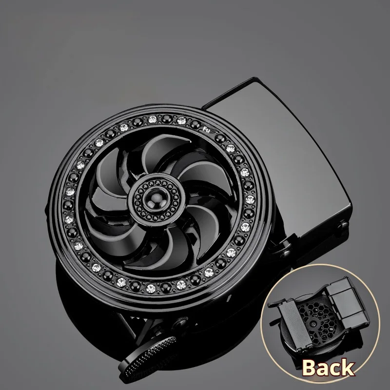 Men's Ratchet Belt Automatic Buckle, Belt Replacement Buckle, Fits Width 3.3cm-3.5cm Ratchet Belt, Alloy Automatic Belt Buckle