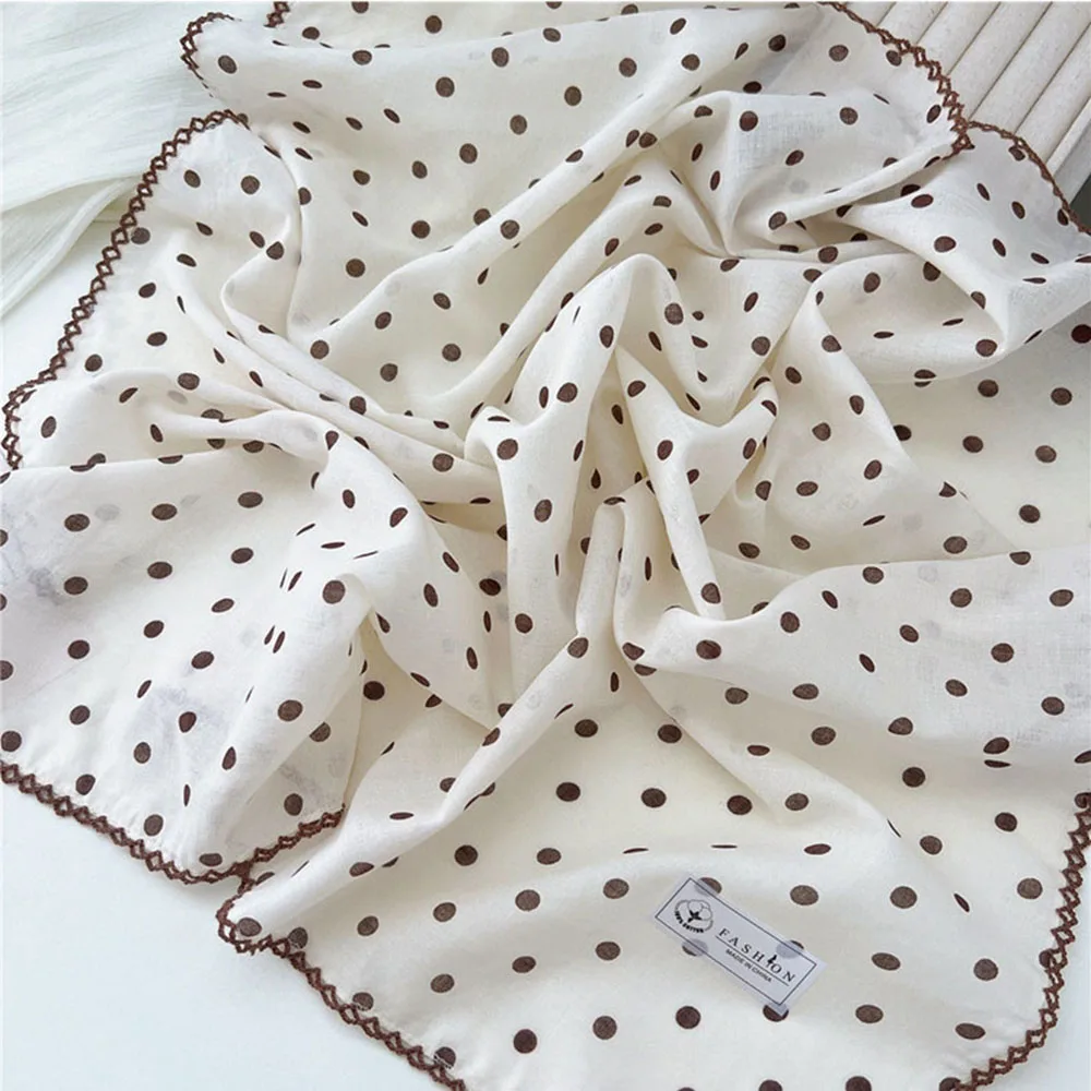 French Cotton Linen Square Hair Scarf Women Girls Spring Summer Korea Hair Band Sweet Scarf Kerchief Girl Headscarf Headdress