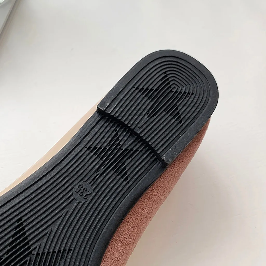Pointed Toe Flat Shoes Women Solid Patchwork Slip On Shoes Casual Breathable Ballet Flats Daily All-Match Comfort Loafers Shoes