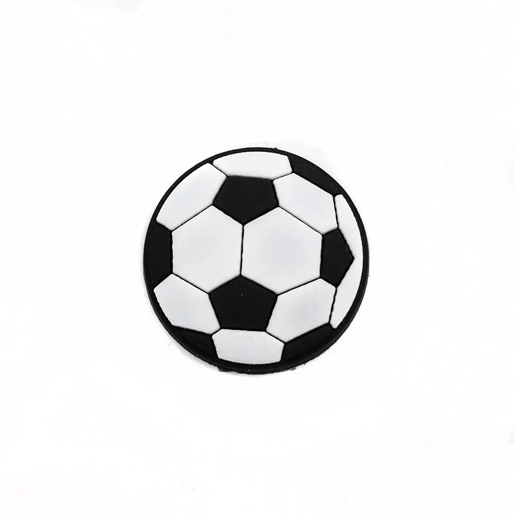 18PCS Soccer Sports Theme Hole Shoes Charms Packs Decoration Set Boys Men Football Style Buckle Slipper Sandals Shoe Accessories