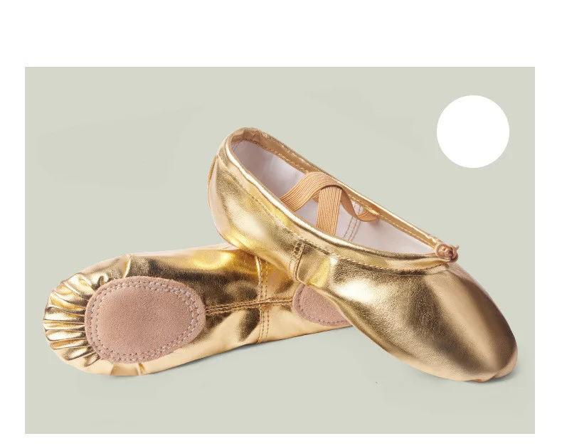 Girls Ballet Shoes Gold Silver Soft Sole Ballet Dance Slippers Children Practise Ballerina Shoes Woman Gymnastics