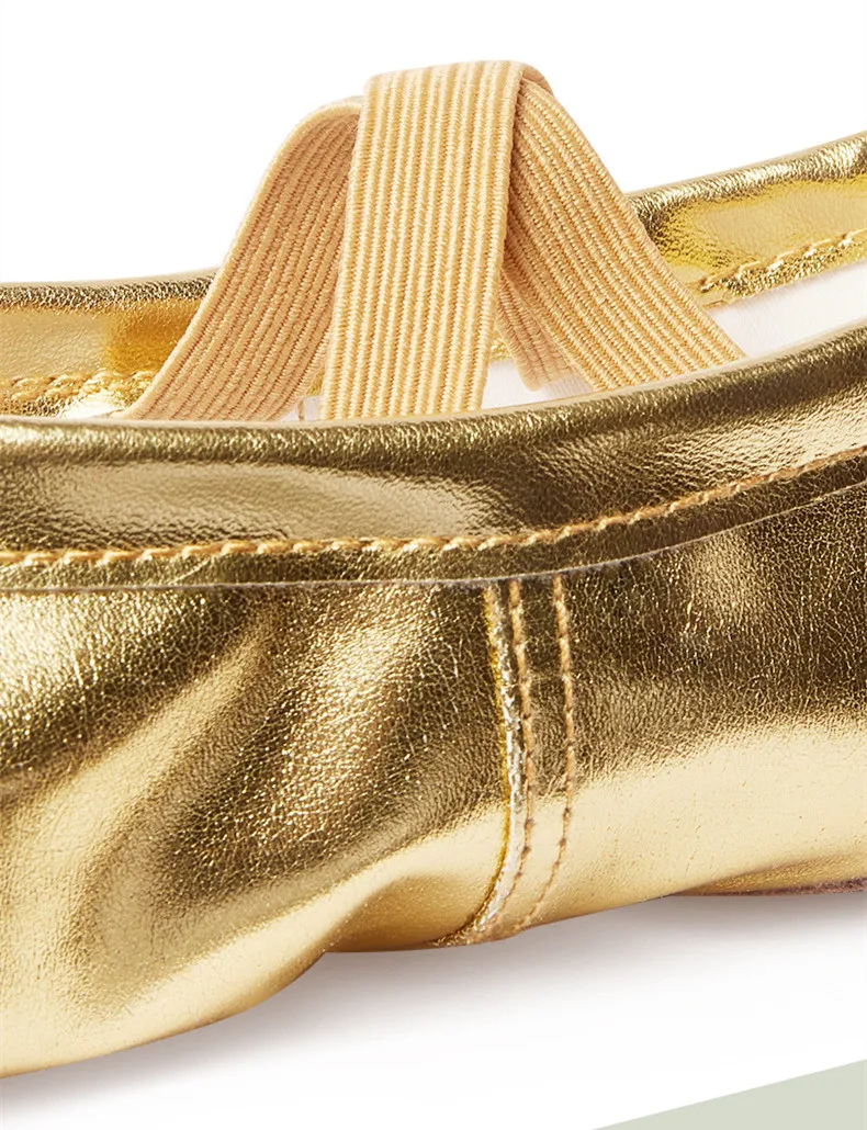 Girls Ballet Shoes Gold Silver Soft Sole Ballet Dance Slippers Children Practise Ballerina Shoes Woman Gymnastics