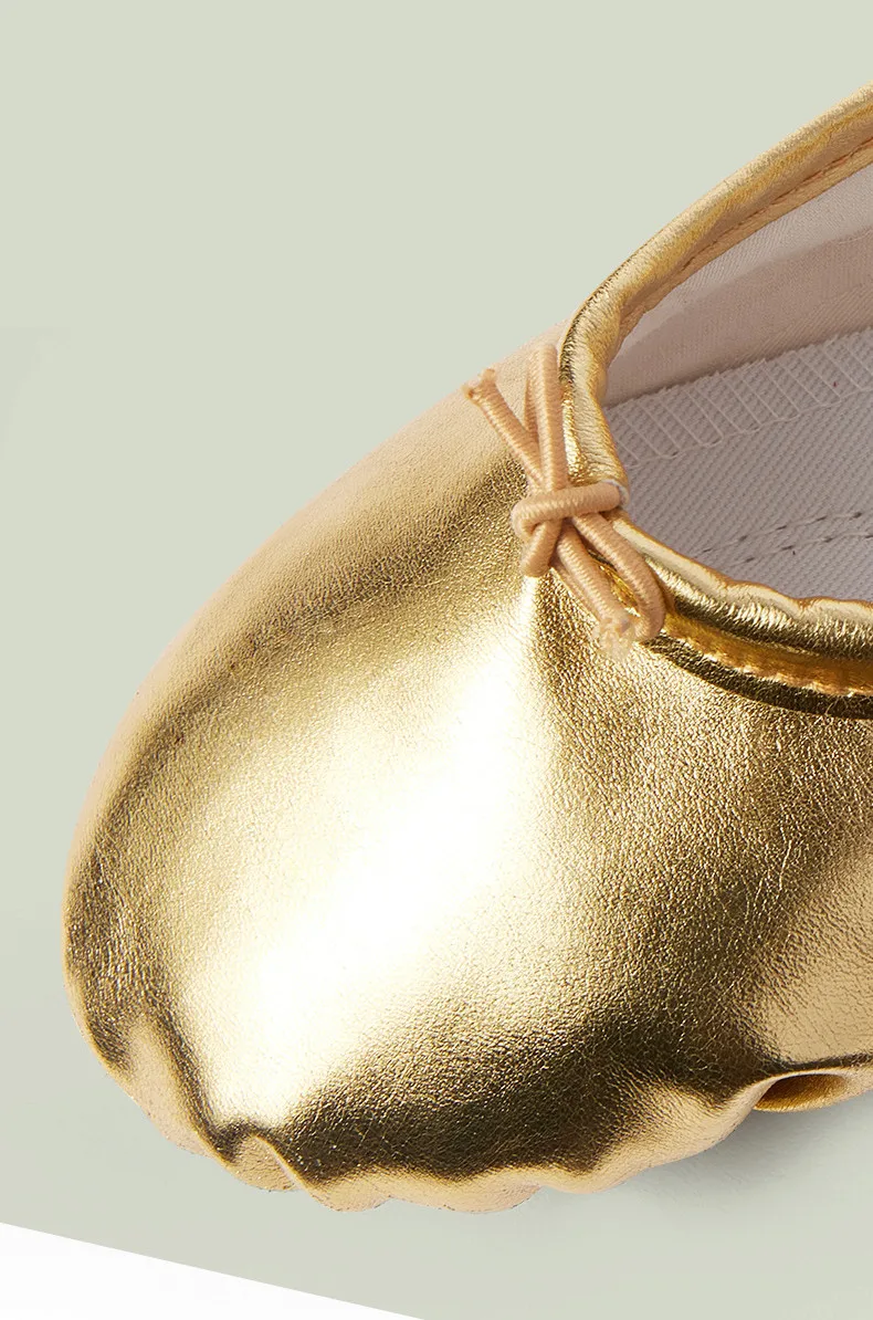 Girls Ballet Shoes Gold Silver Soft Sole Ballet Dance Slippers Children Practise Ballerina Shoes Woman Gymnastics
