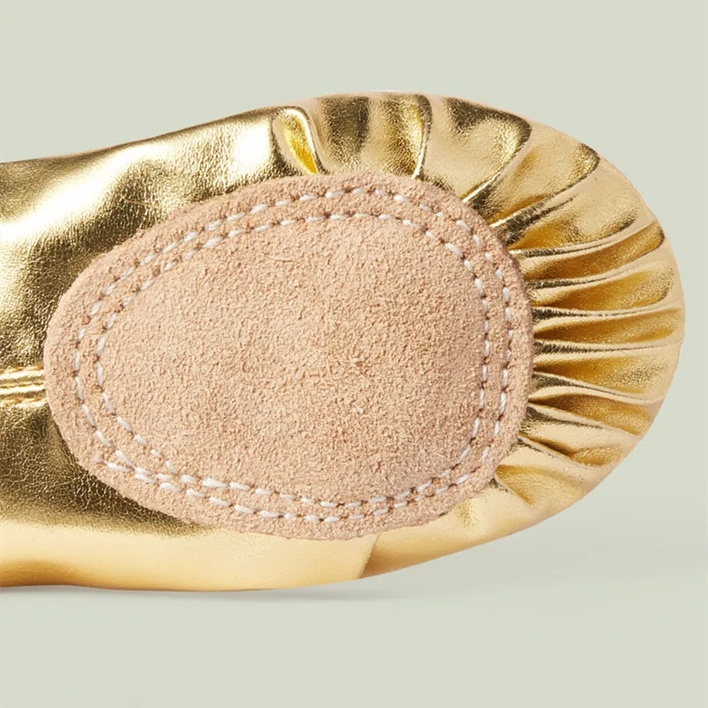 Girls Ballet Shoes Gold Silver Soft Sole Ballet Dance Slippers Children Practise Ballerina Shoes Woman Gymnastics