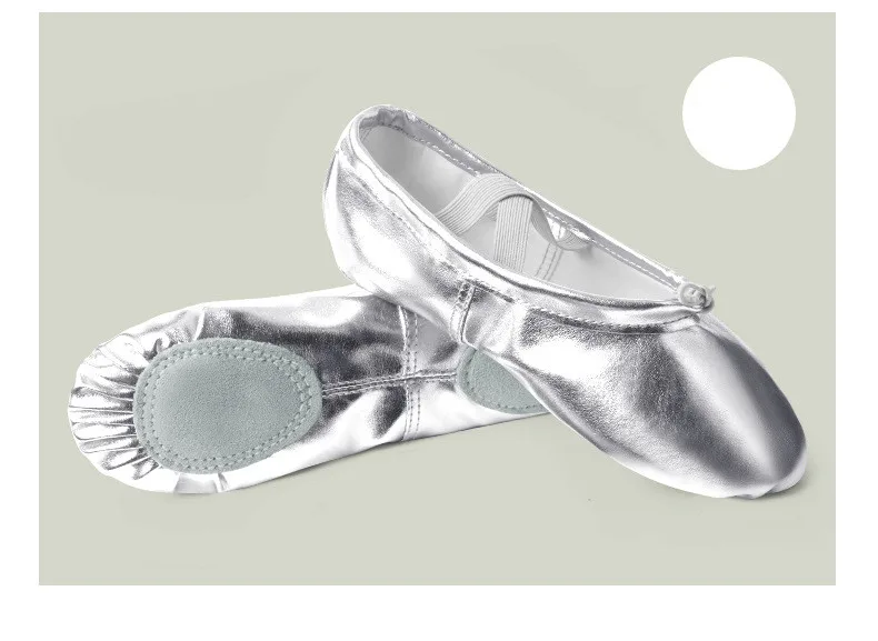 Girls Ballet Shoes Gold Silver Soft Sole Ballet Dance Slippers Children Practise Ballerina Shoes Woman Gymnastics