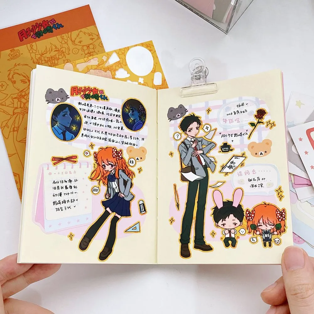 1Pc SCRAPBOOK Decorative Character STICKER Japanese Style Girl Sticker Decals For Journaling Scrapbooking Diy Arts Crafts Album