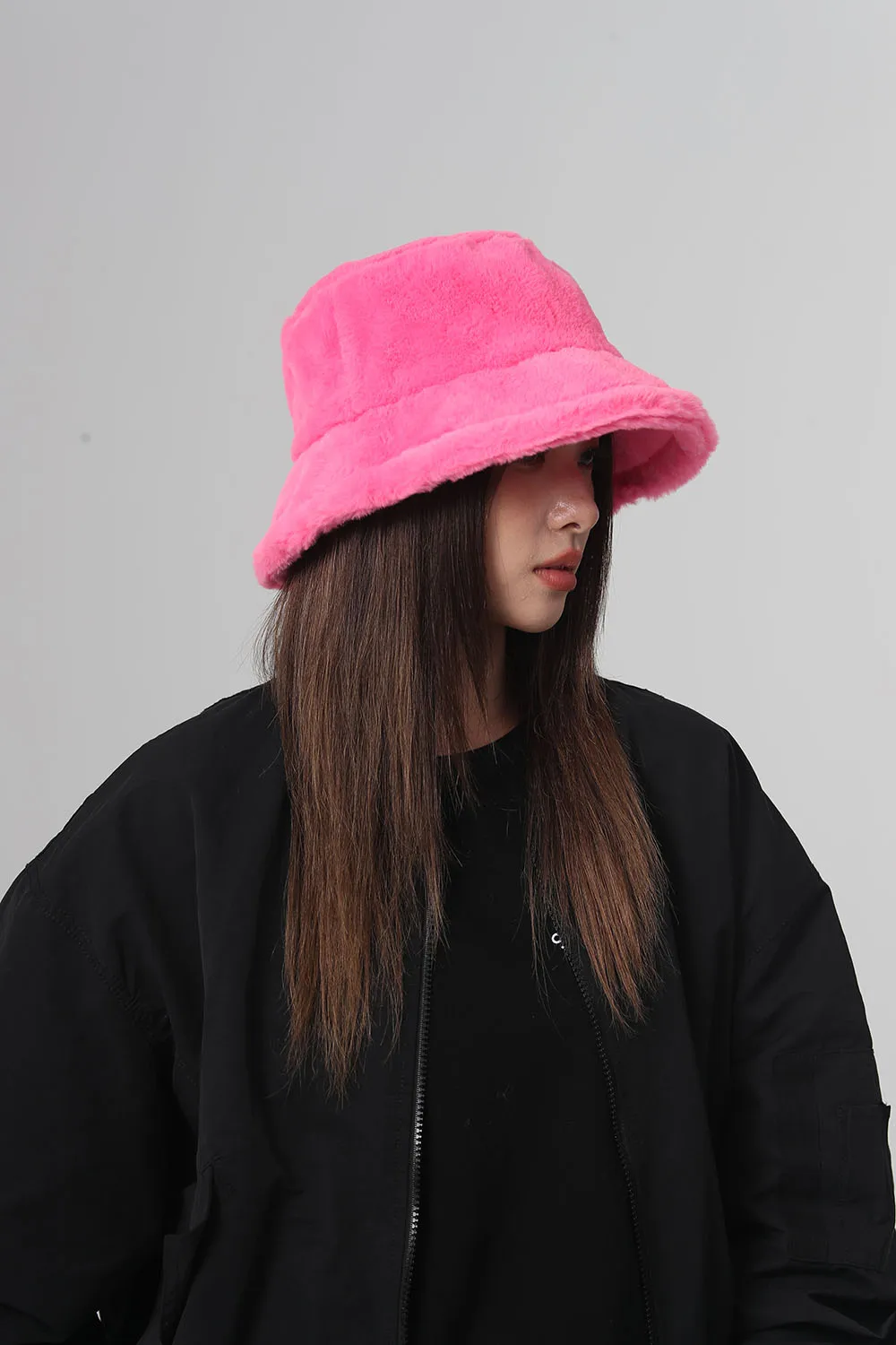2024 NEW Funny Fashion Autumn Winter Leopard Fur Bucket Hat Sheep Ear Ball Plush Fisherman Hat Soft Warm Thick Basin Bucket Hats