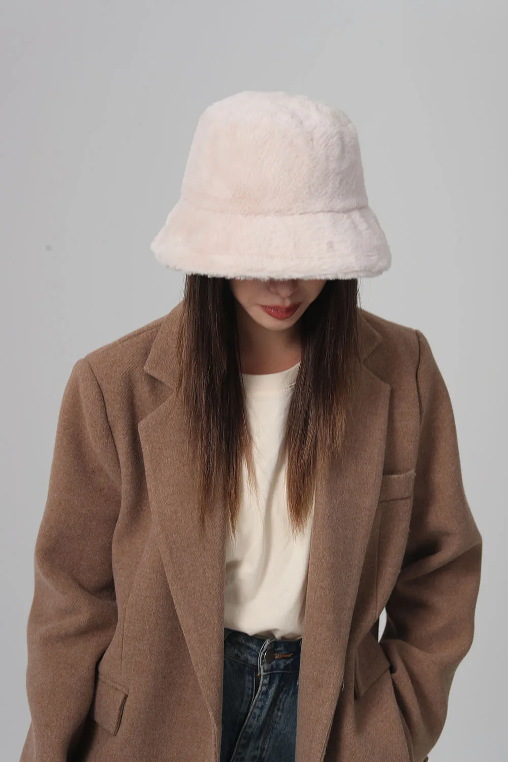 2024 NEW Funny Fashion Autumn Winter Leopard Fur Bucket Hat Sheep Ear Ball Plush Fisherman Hat Soft Warm Thick Basin Bucket Hats