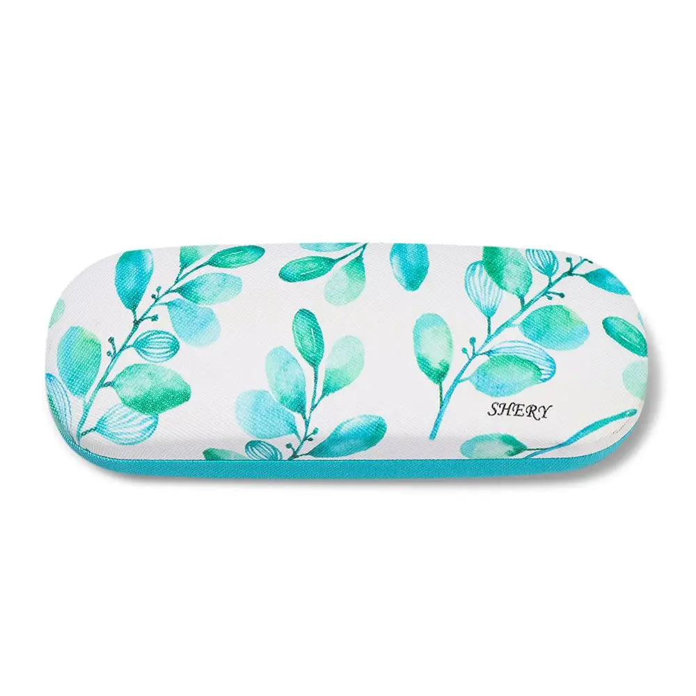Fashionable Portable Glasses Case Small Fresh Leather Compression Storage Box Portable Mini Travel Holder Glasses Storage Case