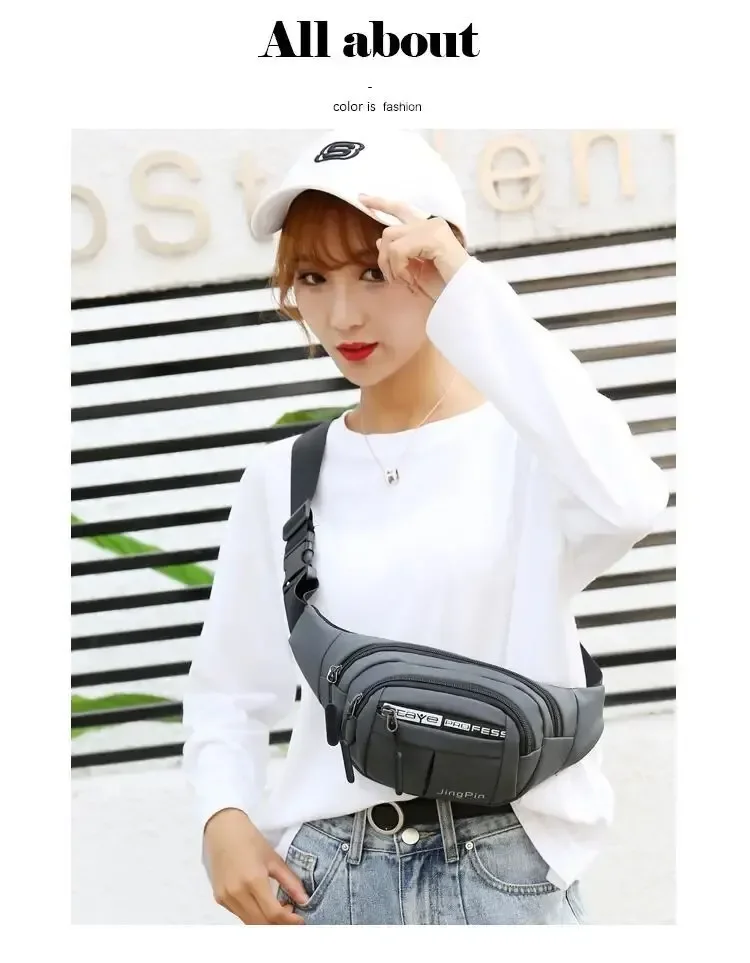 Waterproof Mobile Waist Bag for Men Women Multifunctional Large Capacity Fanny Pack Anti Splash Wear-resistant Construction Site