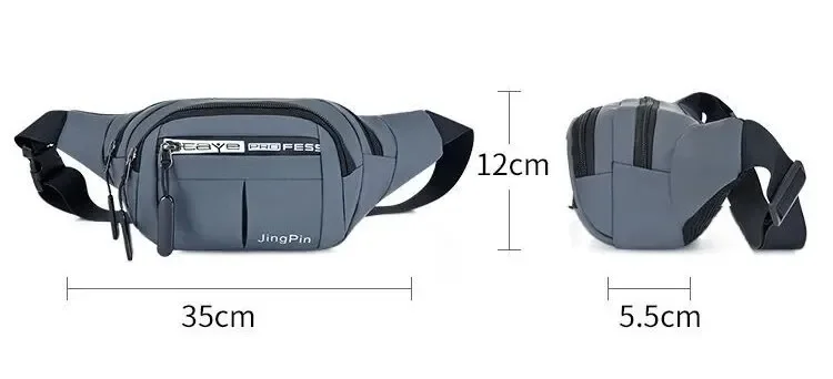 Waterproof Mobile Waist Bag for Men Women Multifunctional Large Capacity Fanny Pack Anti Splash Wear-resistant Construction Site