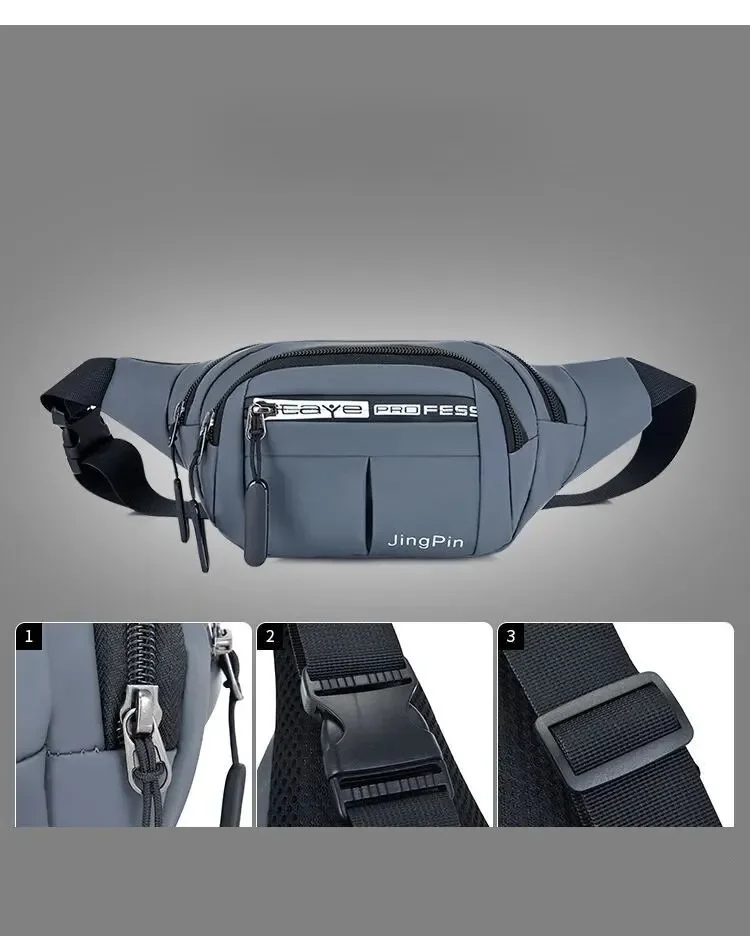 Waterproof Mobile Waist Bag for Men Women Multifunctional Large Capacity Fanny Pack Anti Splash Wear-resistant Construction Site
