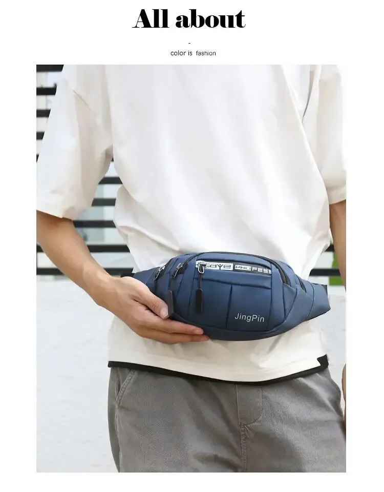 Waterproof Mobile Waist Bag for Men Women Multifunctional Large Capacity Fanny Pack Anti Splash Wear-resistant Construction Site