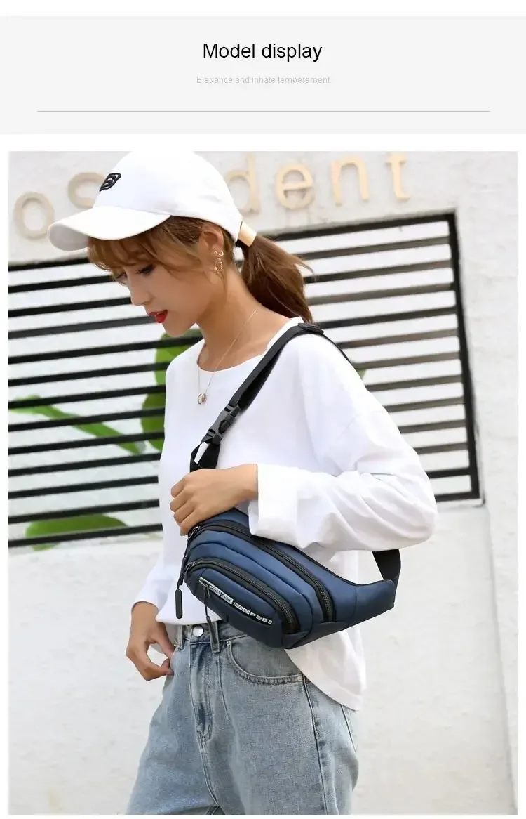 Waterproof Mobile Waist Bag for Men Women Multifunctional Large Capacity Fanny Pack Anti Splash Wear-resistant Construction Site