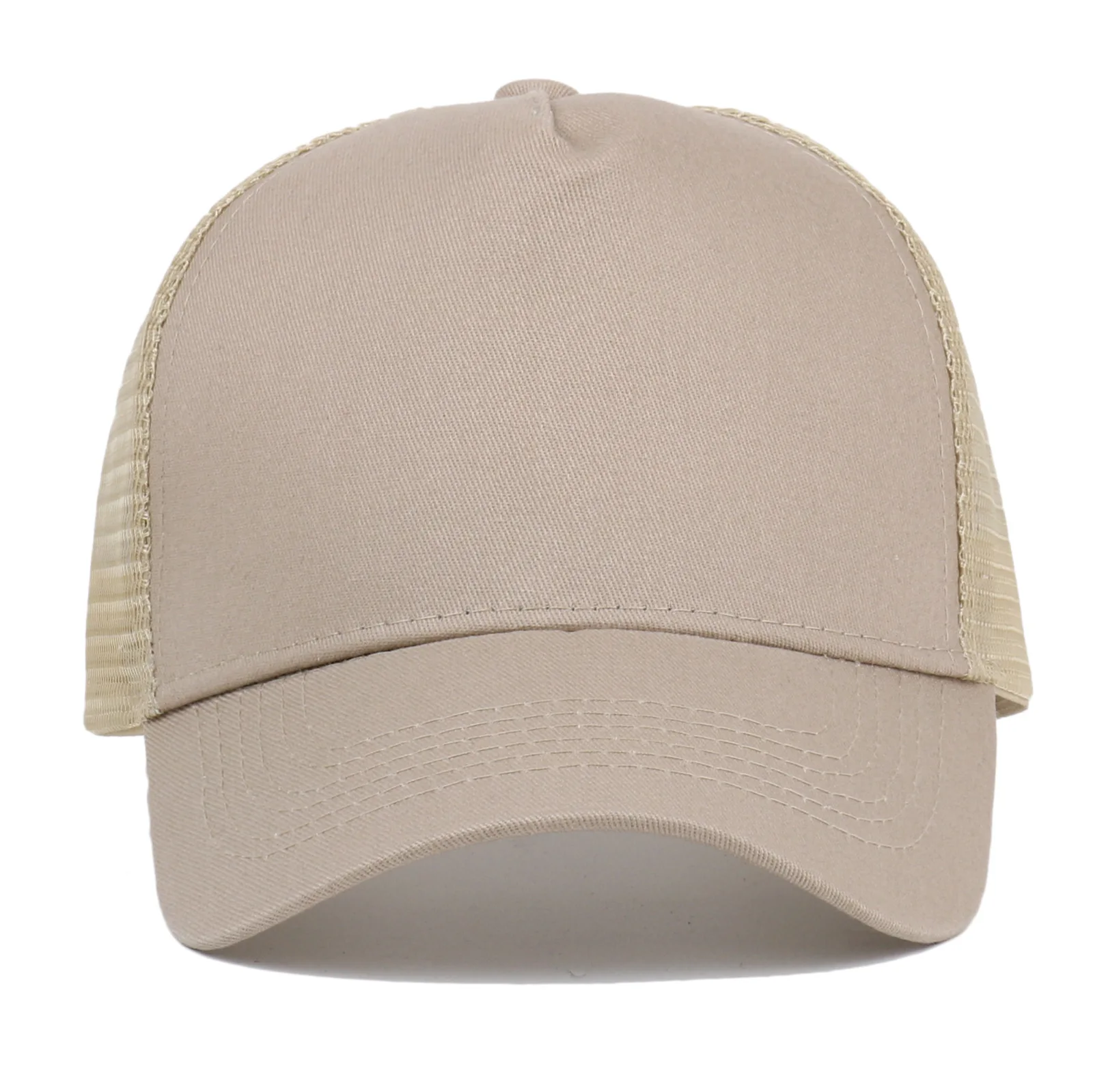 Custom Logo 5 Panel Baseball Cap For Women Men Cotton Embroidery Print Text Trucker Dad Hat Summer Outdoor Casual Mesh Hats