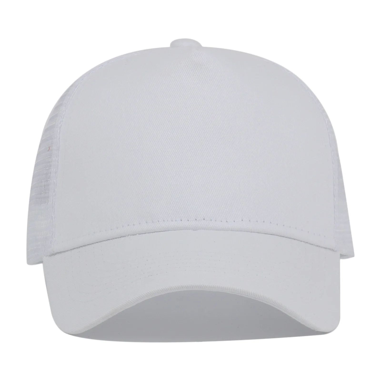 Custom Logo 5 Panel Baseball Cap For Women Men Cotton Embroidery Print Text Trucker Dad Hat Summer Outdoor Casual Mesh Hats