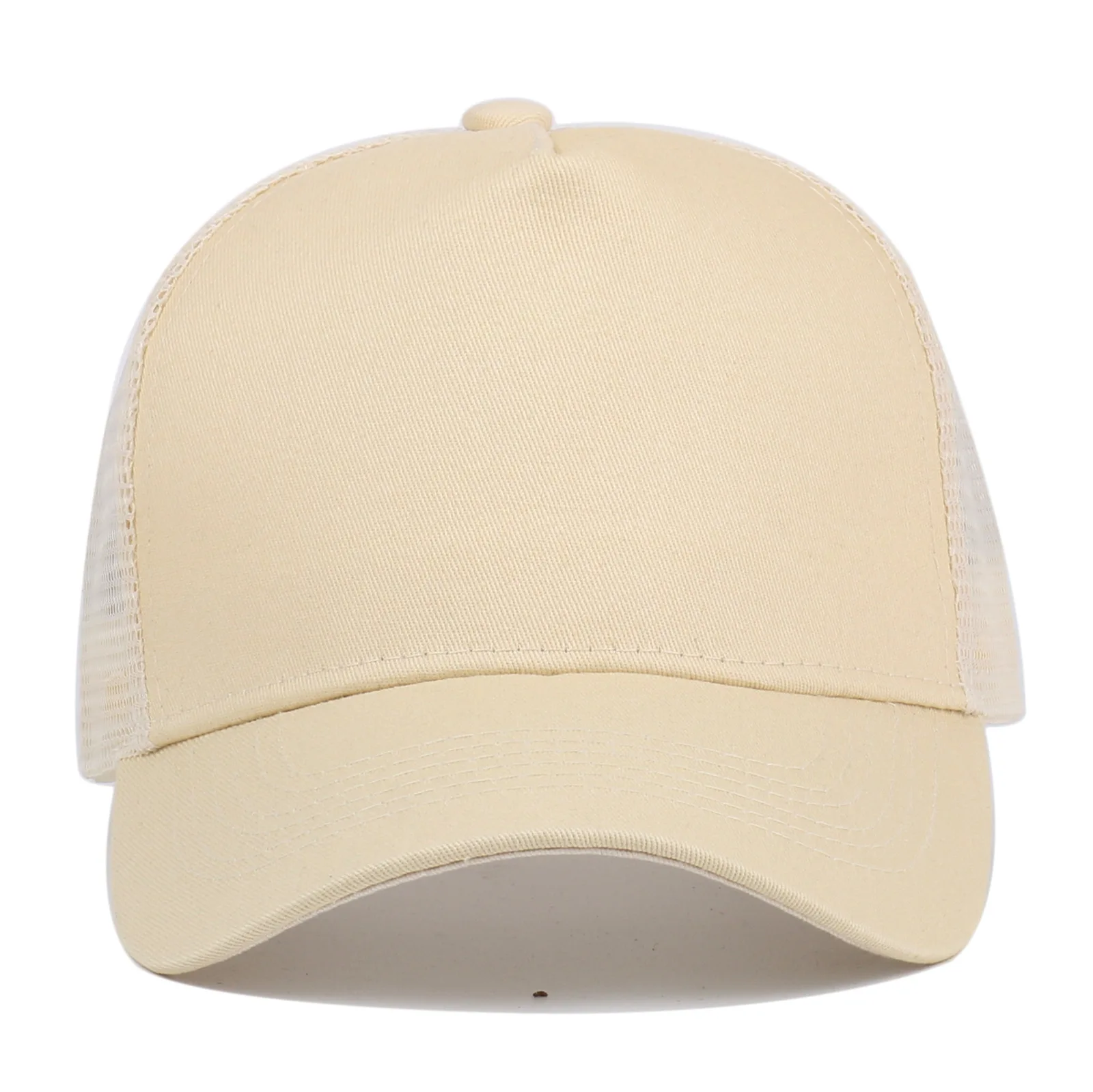 Custom Logo 5 Panel Baseball Cap For Women Men Cotton Embroidery Print Text Trucker Dad Hat Summer Outdoor Casual Mesh Hats
