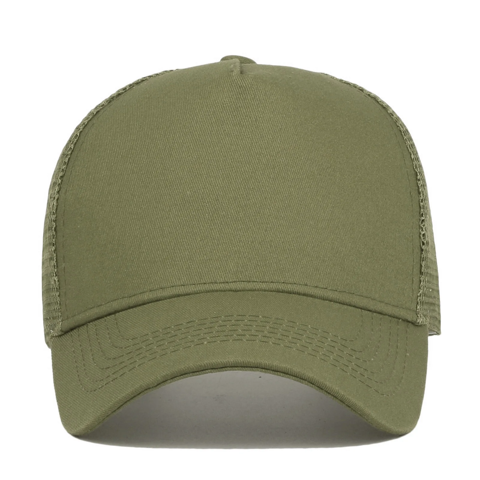 Custom Logo 5 Panel Baseball Cap For Women Men Cotton Embroidery Print Text Trucker Dad Hat Summer Outdoor Casual Mesh Hats