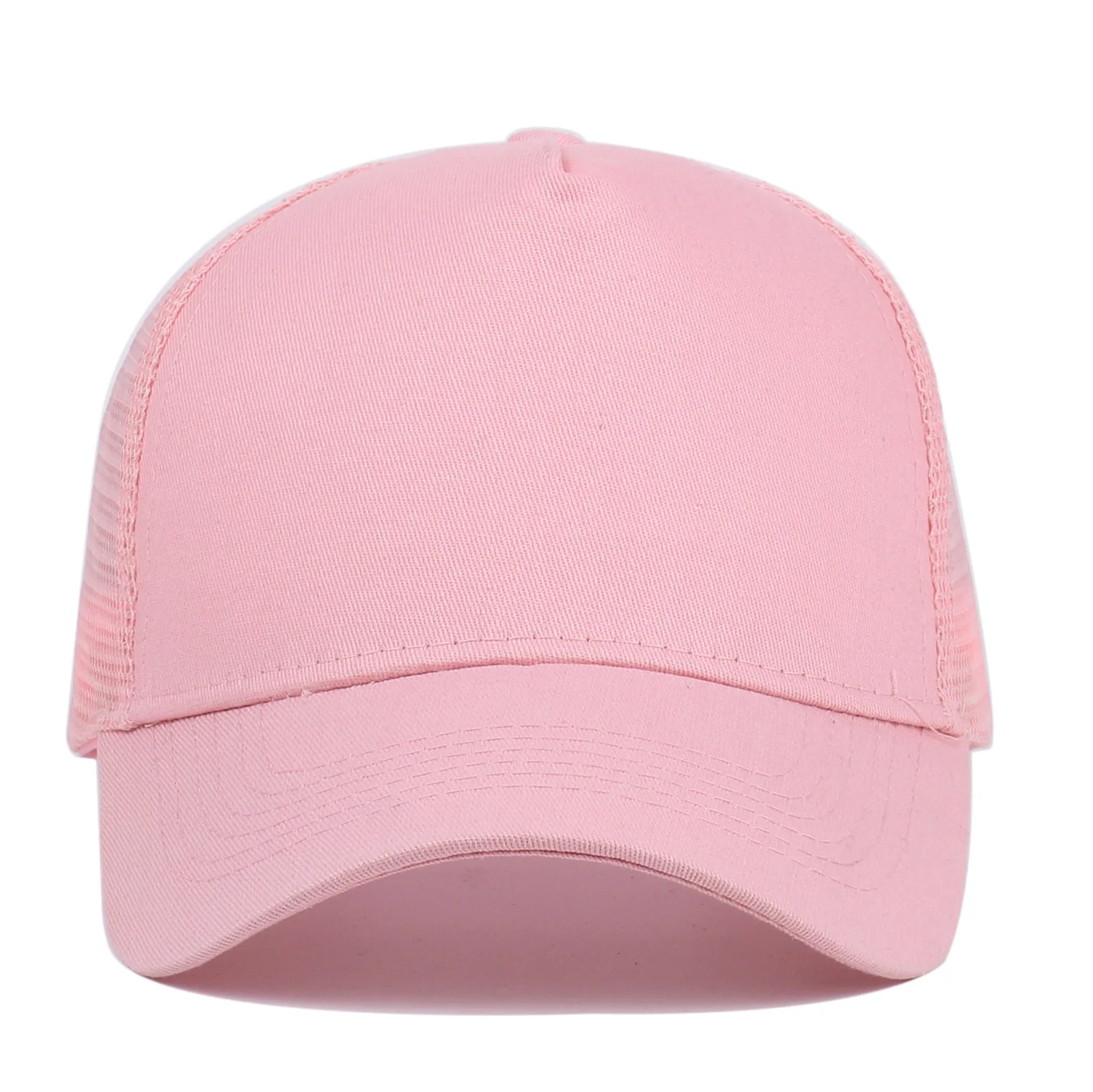 Custom Logo 5 Panel Baseball Cap For Women Men Cotton Embroidery Print Text Trucker Dad Hat Summer Outdoor Casual Mesh Hats