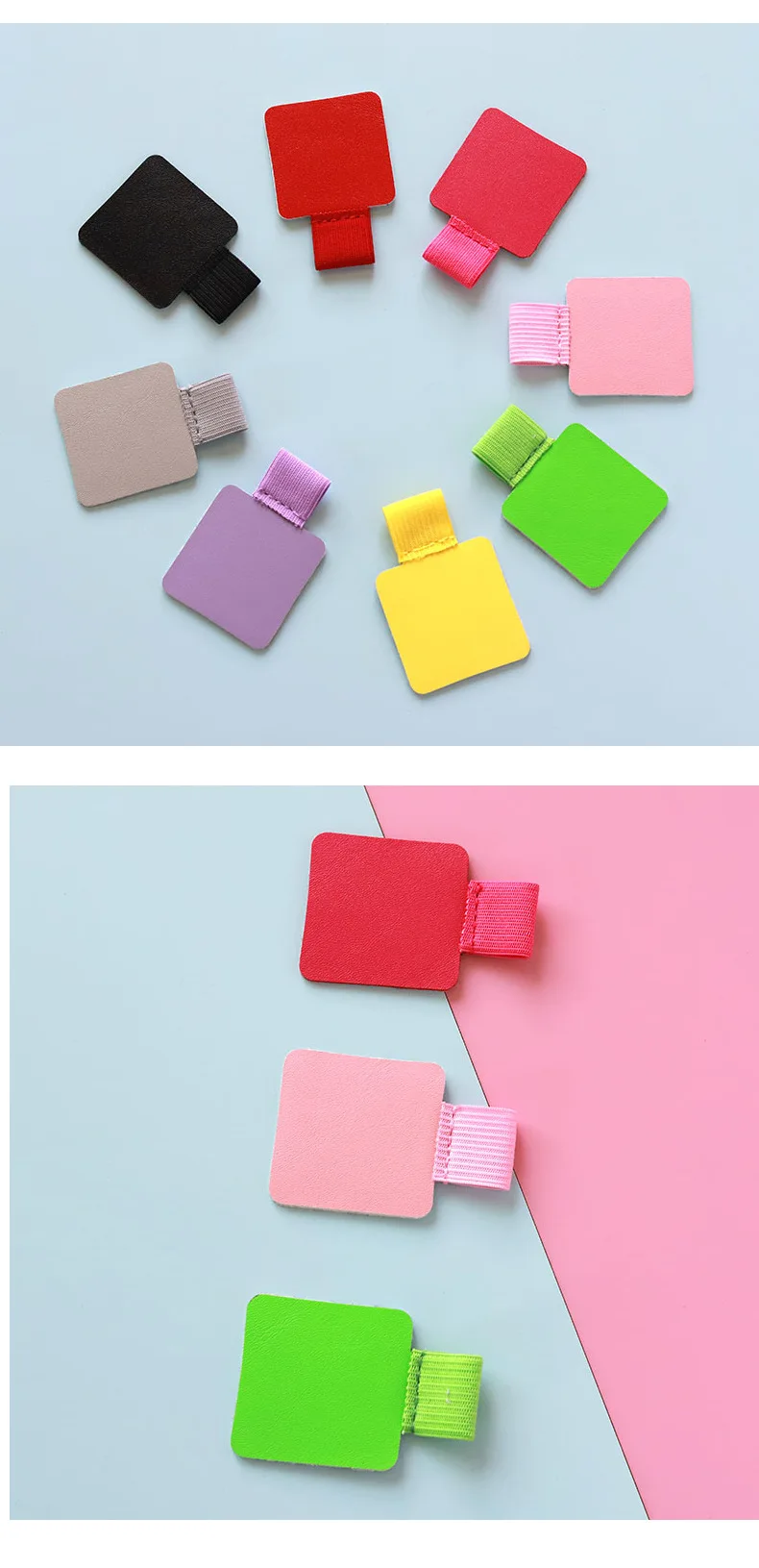Adhesive Pen Clip Protective Case PU Leather Notebook Elastic Loop Cover for Diary Planner Clip for Apple iPhone Pencil Holder