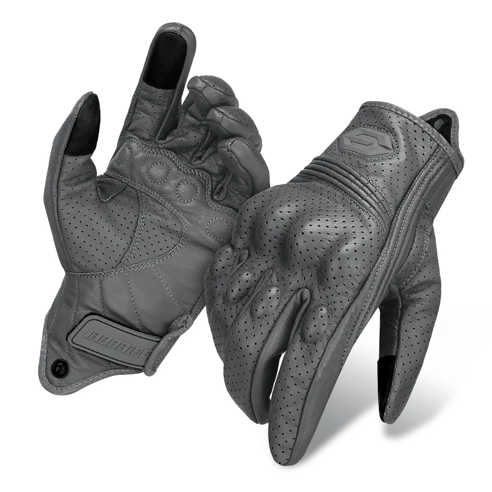 Motorcycle Leather Gloves Retro Motorcyclist Gloves Men Women Vintage Moto Motocross Gloves Motorcycle Accessories