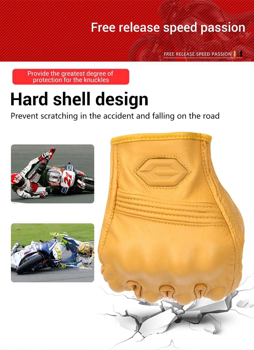 Motorcycle Leather Gloves Retro Motorcyclist Gloves Men Women Vintage Moto Motocross Gloves Motorcycle Accessories