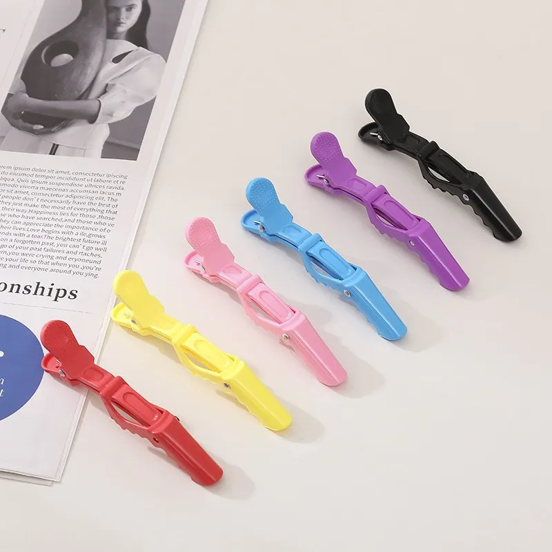 5Pcs/Lot Alligator Hair Clip Hairdressing Clamps Plastic Hair Claw Professional Barber For Salon Styling Hairpins Hair Accessor