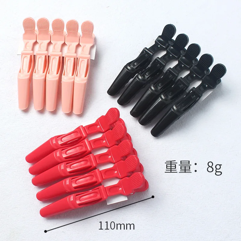 5Pcs/Lot Alligator Hair Clip Hairdressing Clamps Plastic Hair Claw Professional Barber For Salon Styling Hairpins Hair Accessor