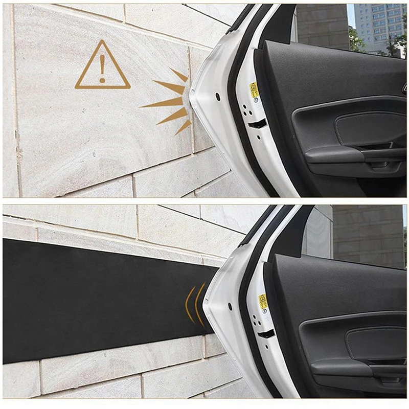 250x20cm Car Door Garage Protective Rubber Wall Guard Bumpers Safety Parking Car Door Protector Cotton Sealing Strips Wall Guard