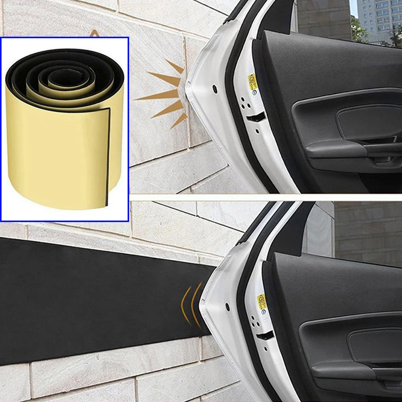 250x20cm Car Door Garage Protective Rubber Wall Guard Bumpers Safety Parking Car Door Protector Cotton Sealing Strips Wall Guard