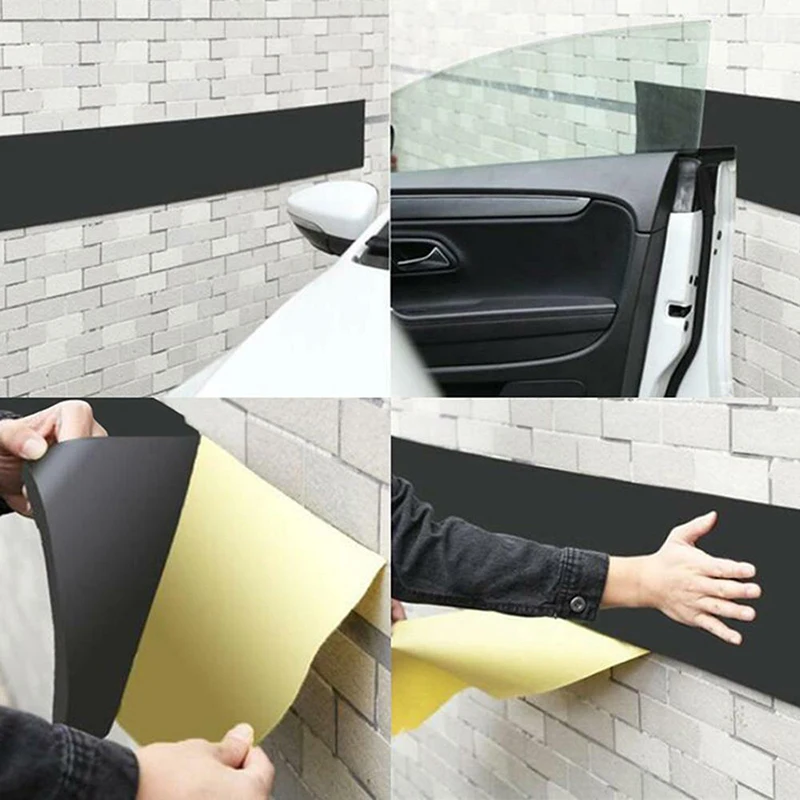 250x20cm Car Door Garage Protective Rubber Wall Guard Bumpers Safety Parking Car Door Protector Cotton Sealing Strips Wall Guard