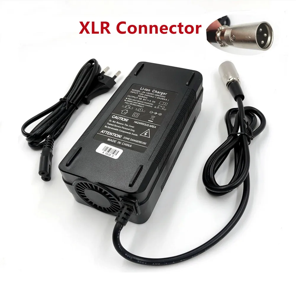 58.8V 3A Charger For 14S 48V 52V Lithium Battery Pack For 58.8V3A Li-ion Battery Charger High Quality Strong With Cooling Fan
