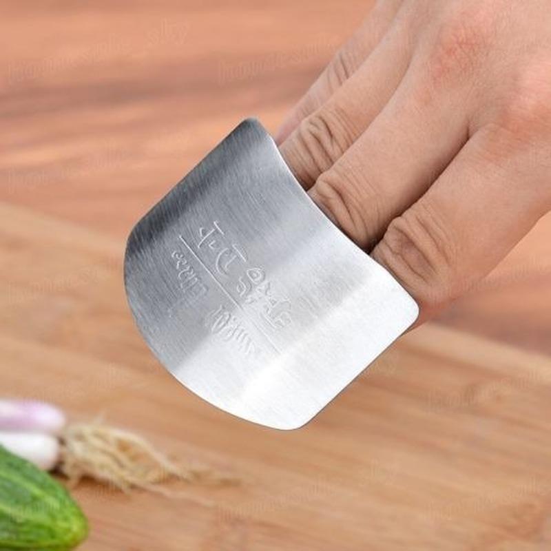 1 Pcs Stainless Steel Kitchen Tool Hand Finger Protector Knife Cut Slice Safe Guard