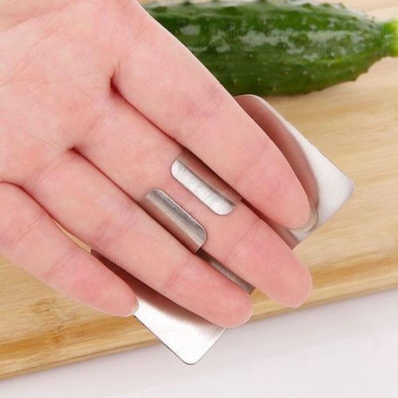 1 Pcs Stainless Steel Kitchen Tool Hand Finger Protector Knife Cut Slice Safe Guard