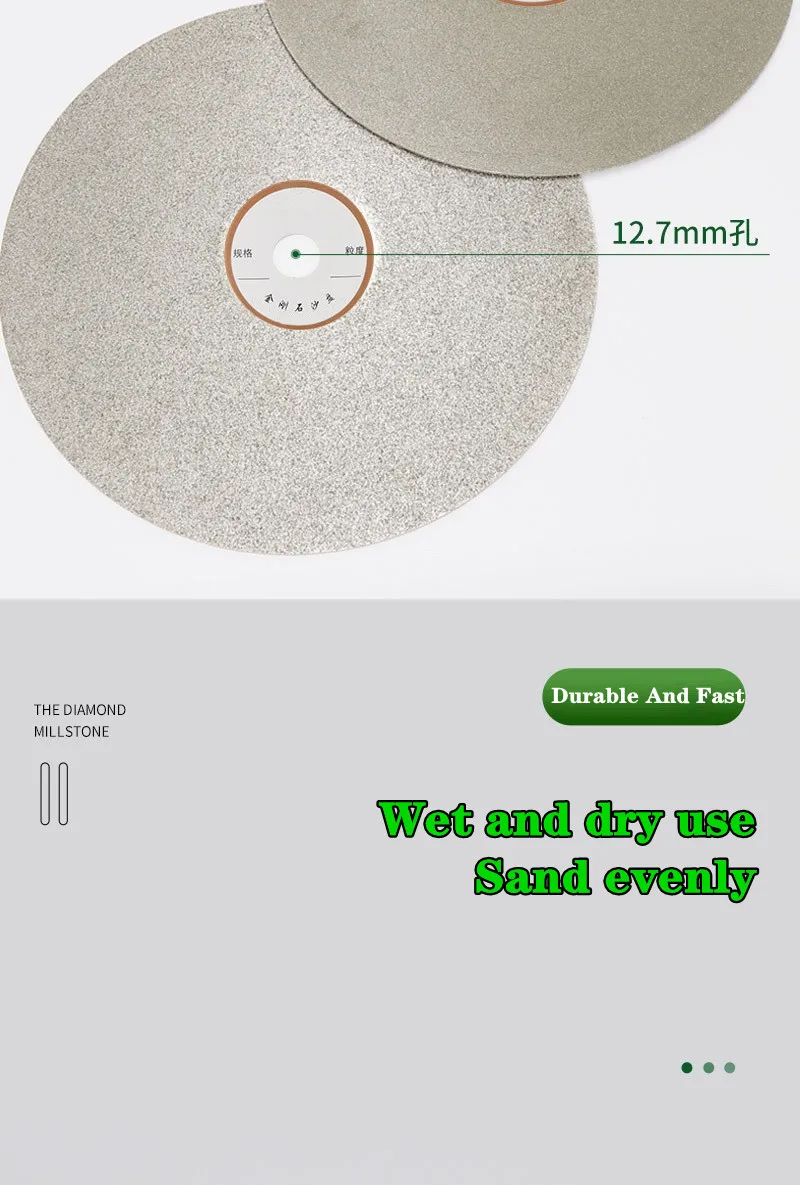 1Pcs 6" 150mm Diamond Coated Flat Lap Disc Jewelry Polish Grinding Whee Grinding Disc Grinding Sheet Sand Tray