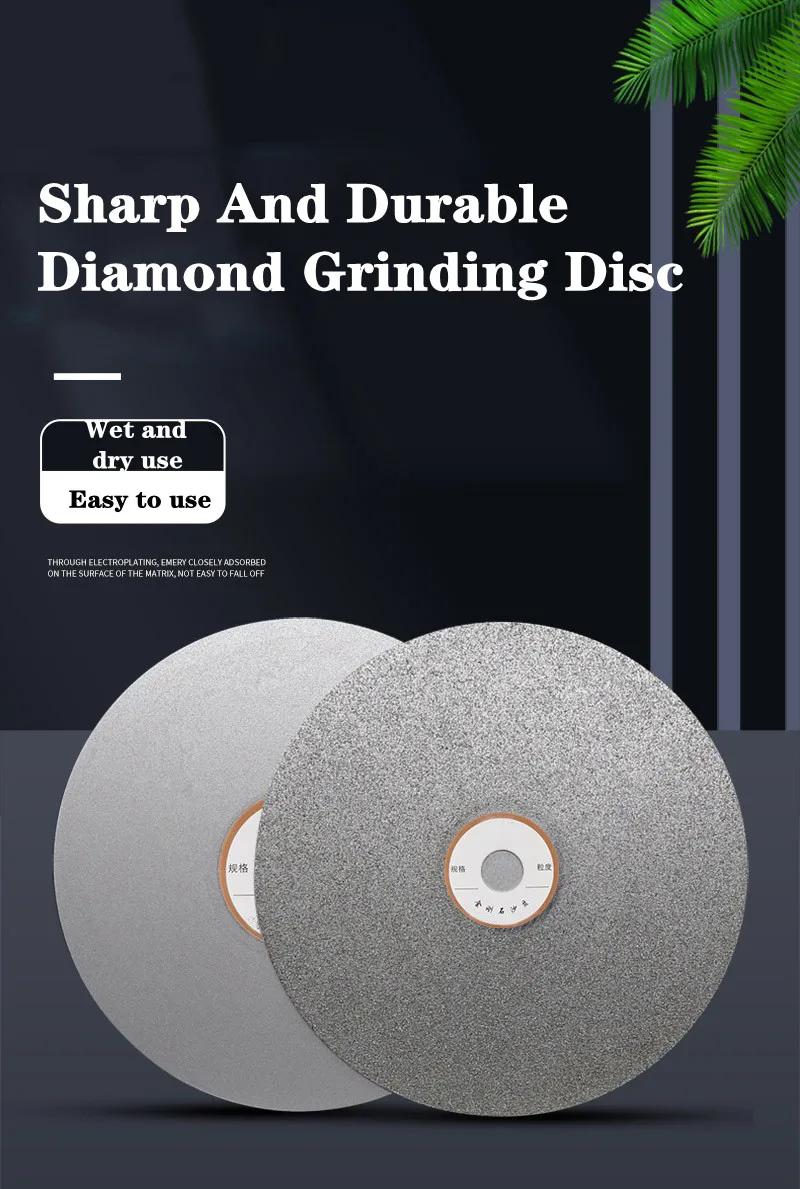 1Pcs 6" 150mm Diamond Coated Flat Lap Disc Jewelry Polish Grinding Whee Grinding Disc Grinding Sheet Sand Tray