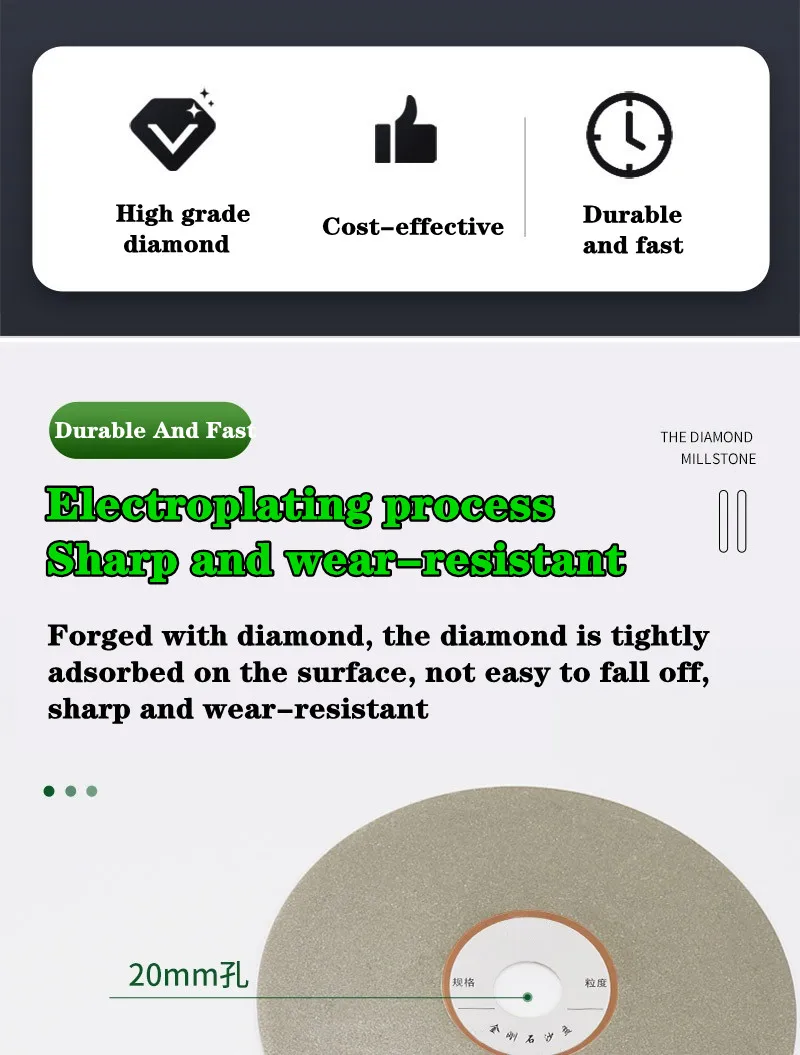 1Pcs 6" 150mm Diamond Coated Flat Lap Disc Jewelry Polish Grinding Whee Grinding Disc Grinding Sheet Sand Tray